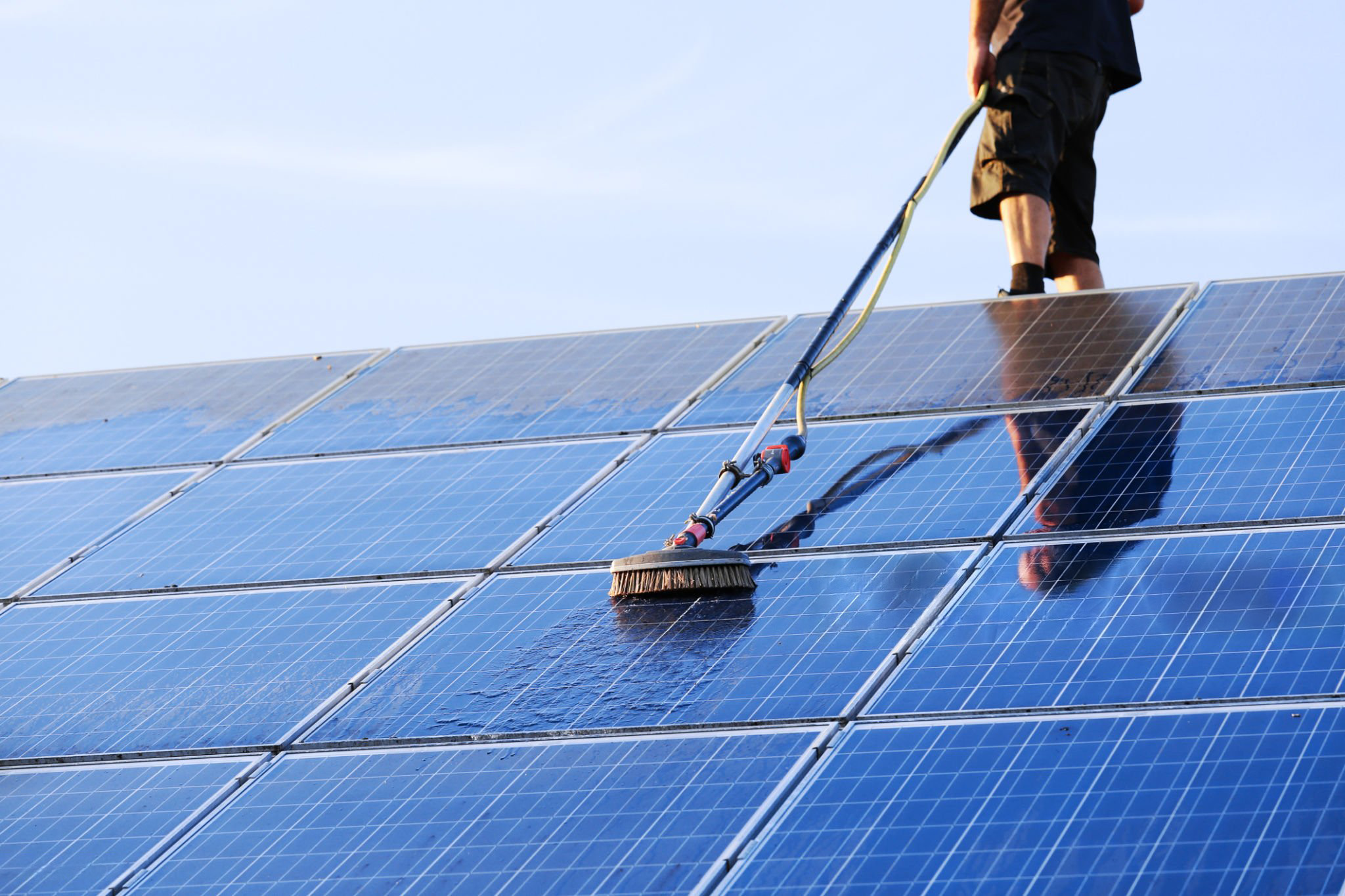 affordable solar panel cleaning Denton, Texas