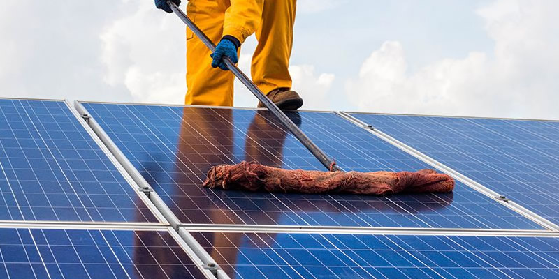 professional solar panel cleaning service in Texas